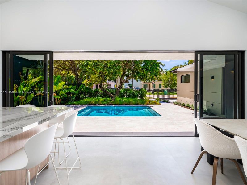 Furnished interior view inside a new home in , Miami (Image 9).
