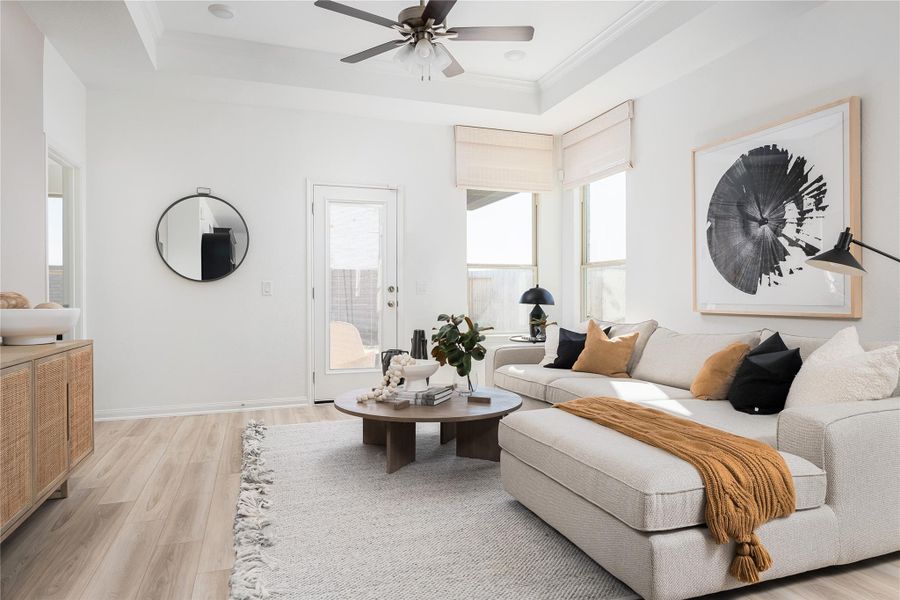 MODEL HOME images may NOT be consistent with the finished product.