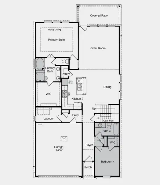 Additional Highlights Include: Gourmet kitchen, bedroom 4 with bathroom 3 in place of flex/half bath, media room, 12" pop up ceiling at primary, and slide-in tub at primary bat