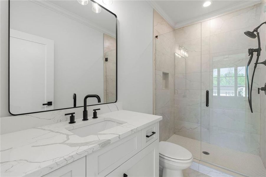 Furnished interior view inside a new home in , Marietta (Image 36).
