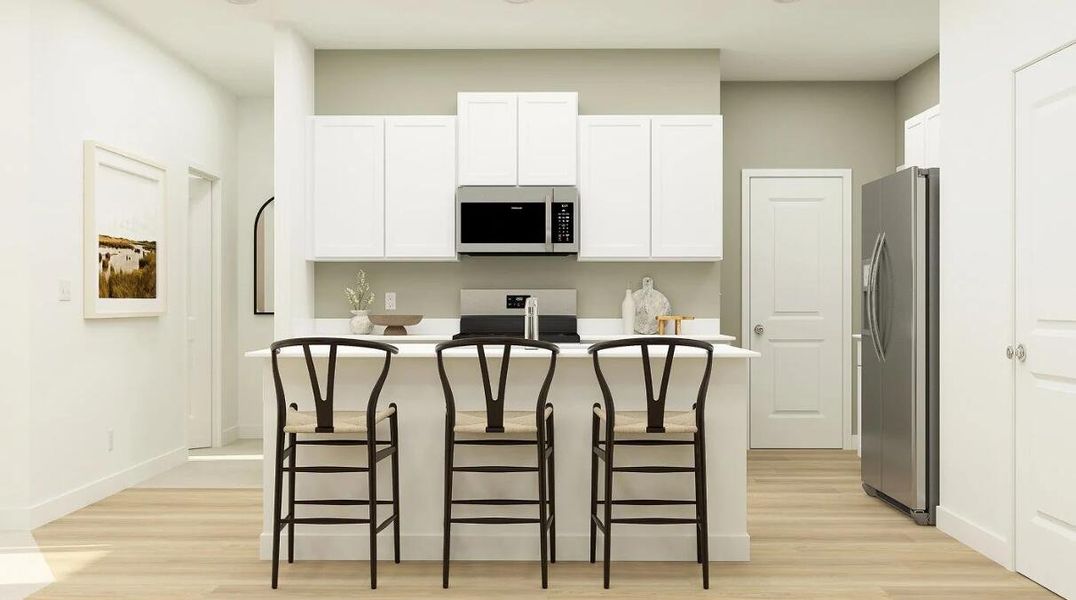 Furnished interior in a model home at Lindera Preserve at Cane Bay Plantation: Sabal Collection in Summerville (Image 9).