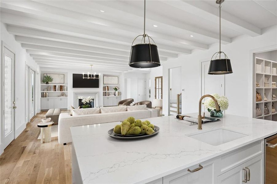 Furnished interior view inside a new home in , Bogart (Image 7).