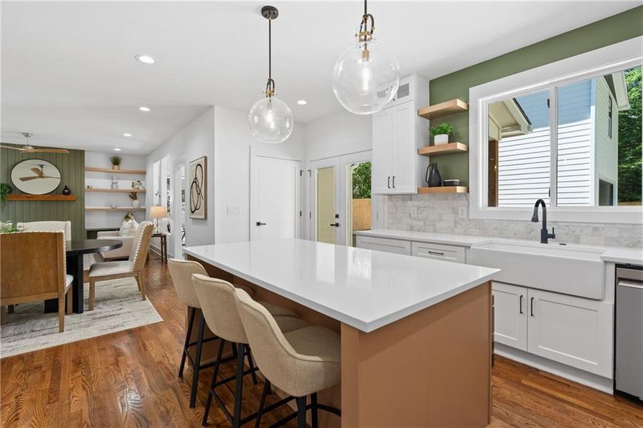Furnished interior view inside a new home in , Atlanta (Image 6).