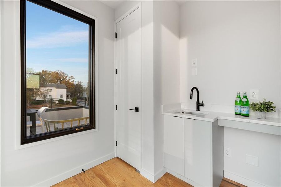 Furnished interior view inside a new home in Ten 5 Summerhill, Atlanta (Image 19).