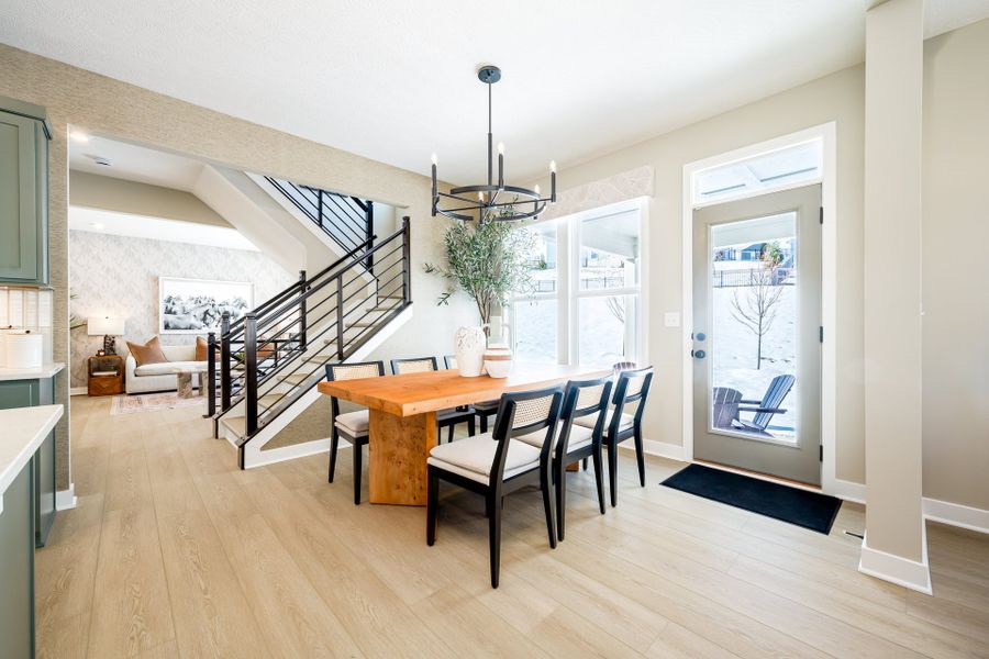 Representative furnished interior of a home built from the Wyatt by Fischer Homes in Twin Lakes, Hoschton (Image 9).
