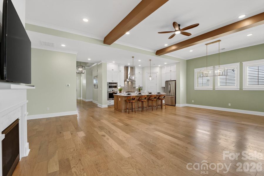 Family Room Area to Kitchen