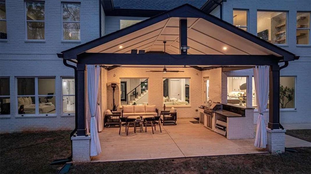 Exterior details and patio area of a home in , Hoschton (Image 3).