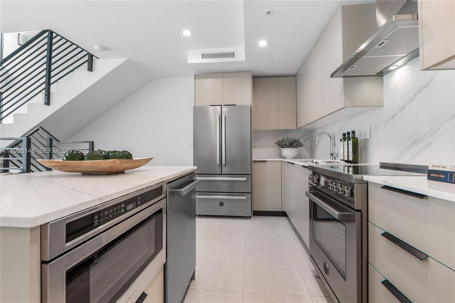 Furnished interior view inside a new home in , Miami (Image 5). Furnished interior view inside a new home in , Miami (Image 5).