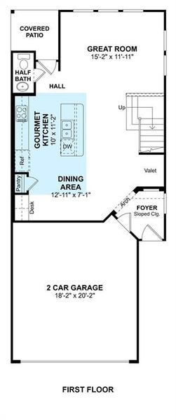 The Naples floor plan by K. Hovnanian Homes. 1st Floor shown. *Prices, plans, dimensions, features, specifications, materials, and availability of homes or communities are subject to change without notice or obligation.