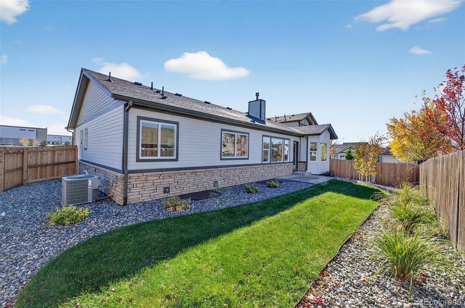 Exterior details and patio area of a home in , Aurora (Image 3).