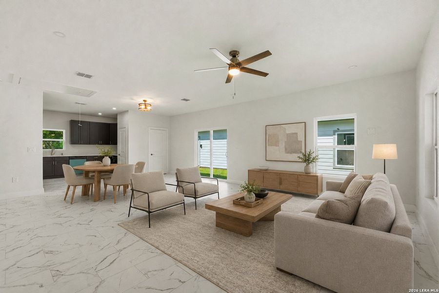 Furnished interior view inside a new home in , San Antonio (Image 10). Furnished interior view inside a new home in , San Antonio (Image 10).