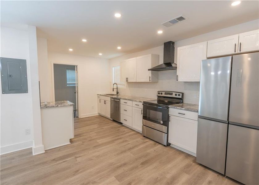 Furnished interior view inside a new home in , Atlanta (Image 12).