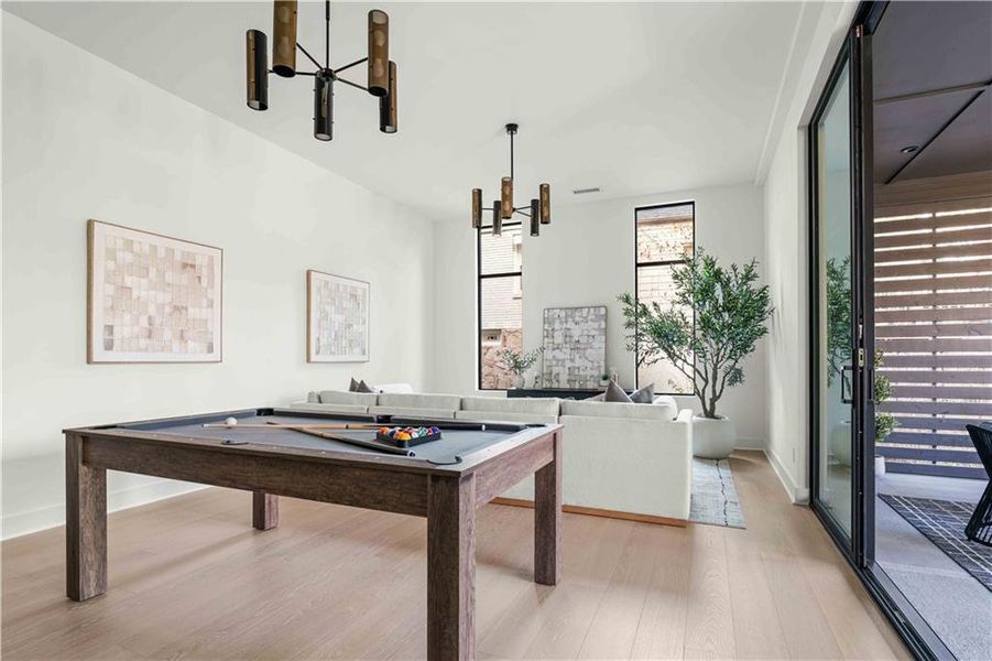 Furnished interior view inside a new home in , Atlanta (Image 51).