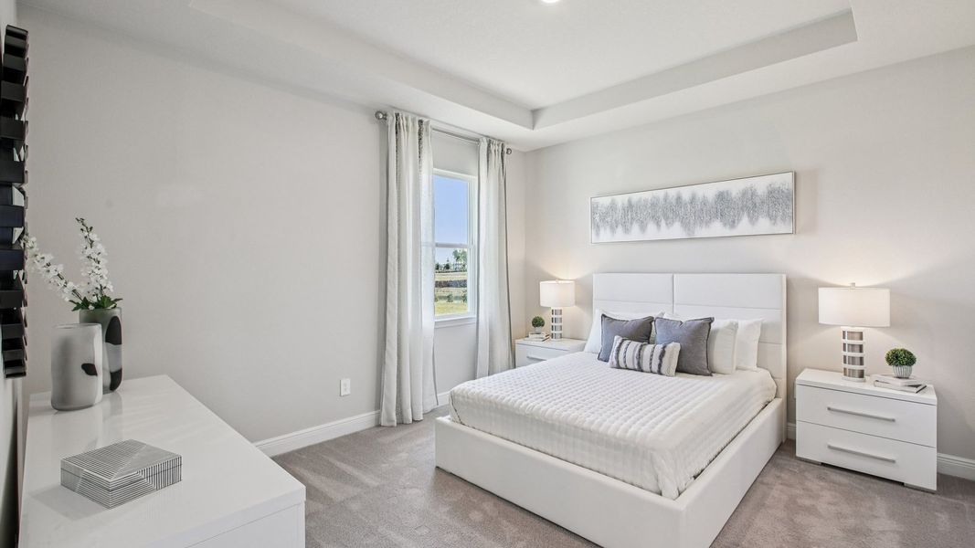 Representative furnished interior of a home built from the Camden by D.R. Horton in Archer at Two Rivers, Zephyrhills (Image 32).