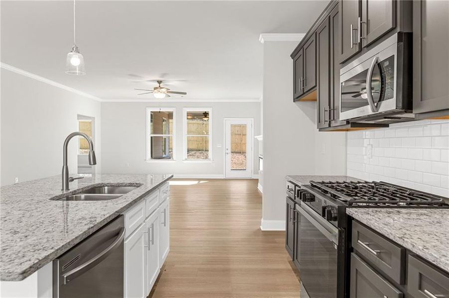 Furnished interior view inside a new home in Cooper's Walk, Loganville (Image 6).