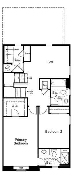 2D floor plan layout of this home in Turnberry Villas, Commerce City, CO (Image 4).