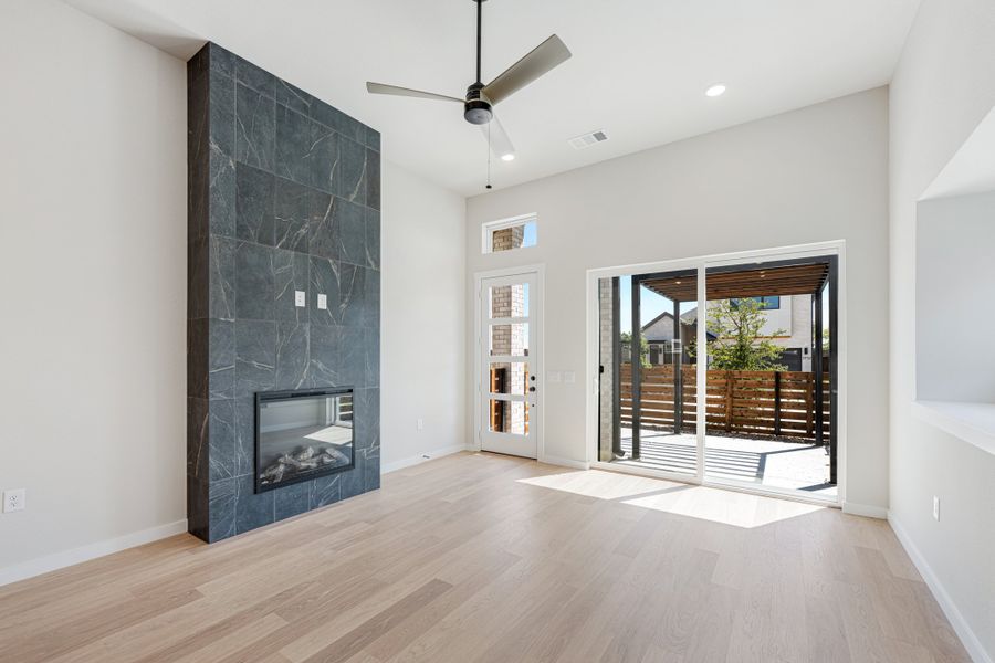 Spacious, unfurnished interior of a new home in Willow Grove Single-Family Homes, Melissa (Image 25).