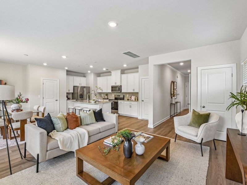 Furnished interior view inside a new home in Seattle Crossing, Shelby (Image 4).