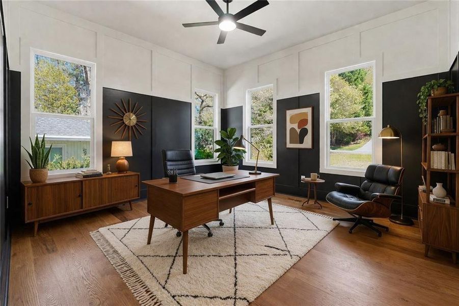 Furnished interior view inside a new home in , Atlanta (Image 37).