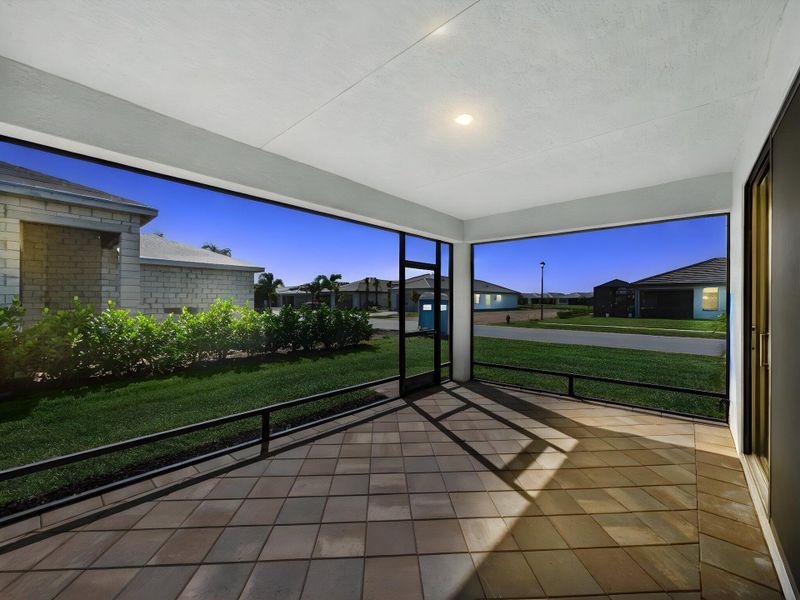 Covered Patio Night Shot