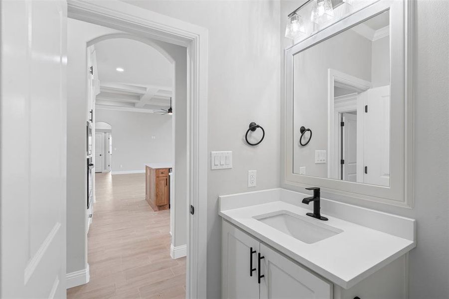 Furnished interior view inside a new home in Pecan Plantation, Granbury (Image 18).