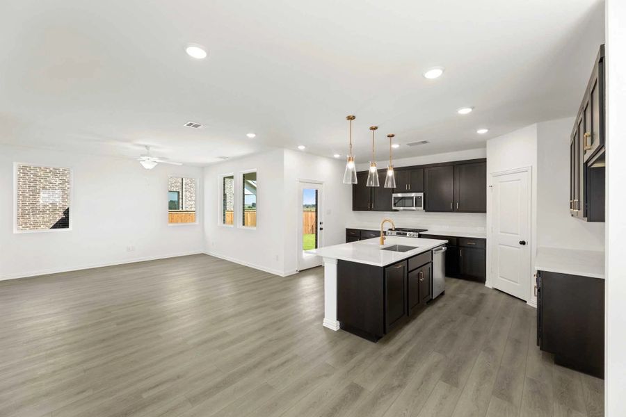 Open Kitchen-Living Room featuring the Oxford Collection