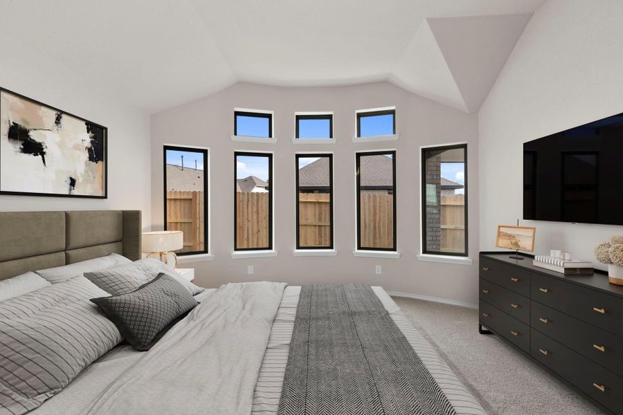 Furnished interior view inside a new home in The Trails 40', New Caney (Image 11).