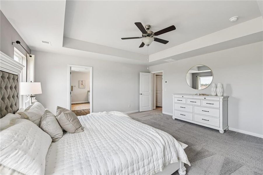 Furnished interior view inside a new home in The Hills at Cedar Creek, Winder (Image 38).