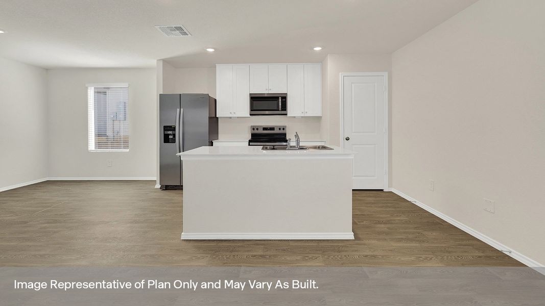 Representative furnished interior of a home built from the The Franklin by D.R. Horton in Lantana, Lockhart (Image 5).