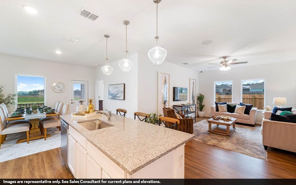 Furnished interior view inside a new home in Sweetgrass Village, Crosby (Image 8).