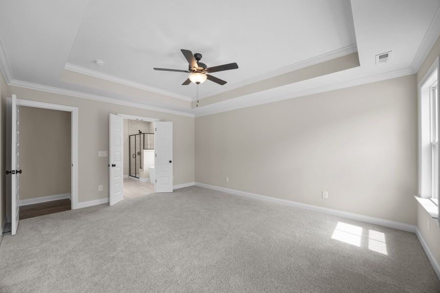 Representative unfurnished interior of a home built from the Albemarle by Bill Clark Homes in Kennedy's Crossing, Grimesland (Image 35). Representative unfurnished interior of a home built from the Albemarle by Bill Clark Homes in Kennedy's Crossing, Grimesland (Image 35).