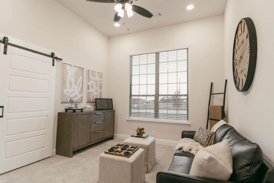 Representative furnished interior of a home built from the Victoria by Stonehollow Homes in Sister Grove II, Van Alstyne (Image 4). Representative furnished interior of a home built from the Victoria by Stonehollow Homes in Sister Grove II, Van Alstyne (Image 4).