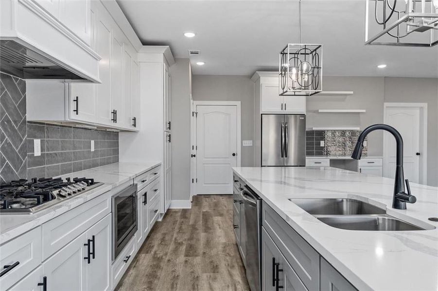 Furnished interior view inside a new home in , Atlanta (Image 50).