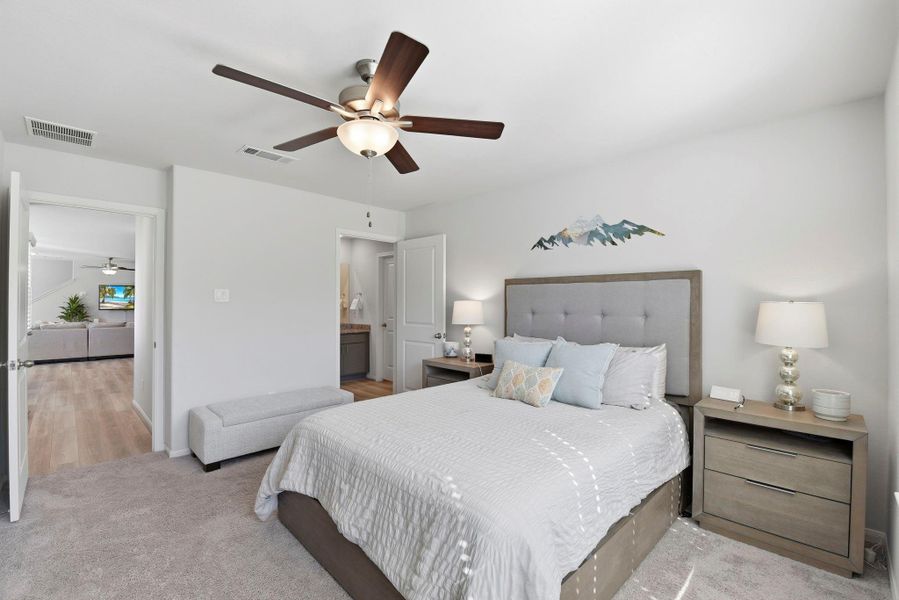 Furnished interior view inside a new home in Haven at Kieth Harrow, Katy (Image 15).