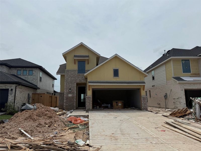 In-progress construction of a new home in Candela, Richmond, TX (Image 8). In-progress construction of a new home in Candela, Richmond, TX (Image 8).