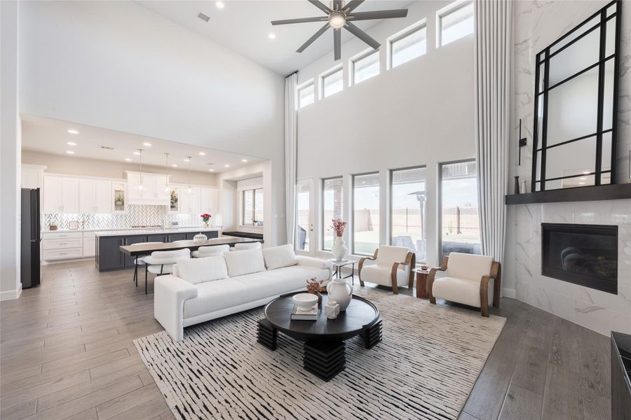 Furnished interior view inside a new home in Elyson, Katy (Image 7).