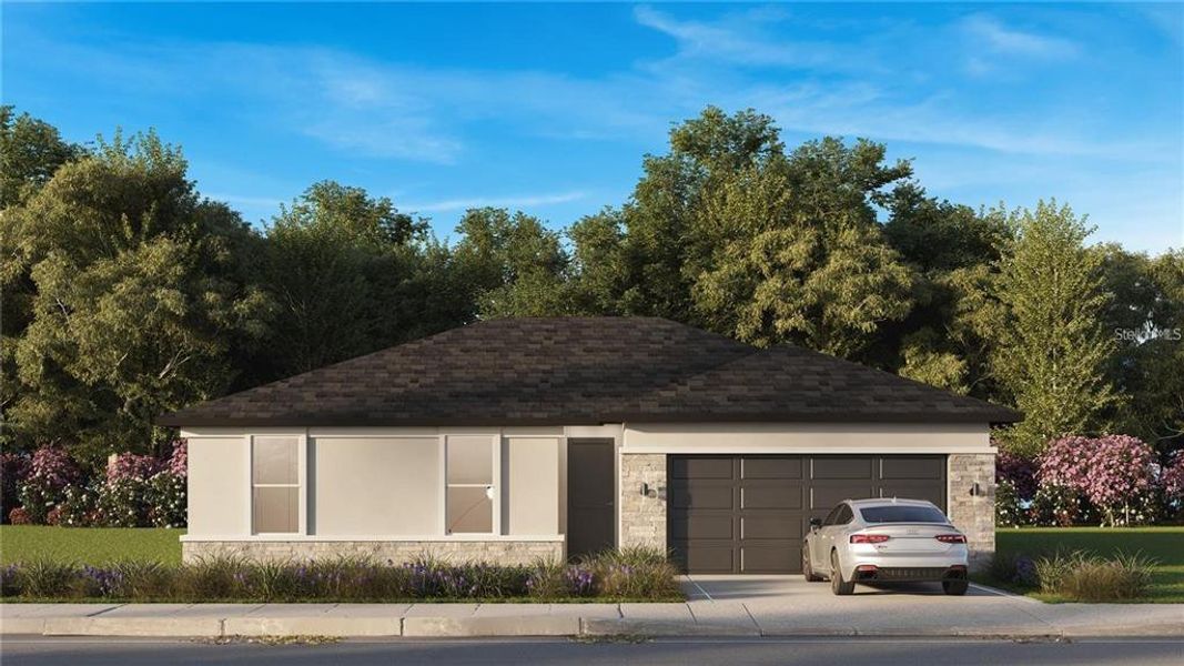 Front exterior of a new home in , Ocala, FL, highlighting curb appeal (Image 1). Front exterior of a new home in , Ocala, FL, highlighting curb appeal (Image 1).