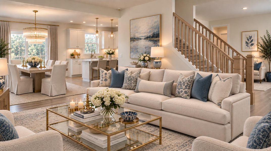 Furnished interior view inside a new home in , Edisto Island (Image 7).