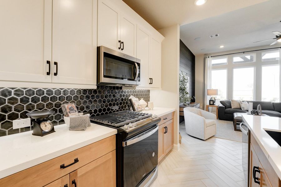 Furnished interior view inside a new home in Bridgeland: Signature Collection, Cypress (Image 34).