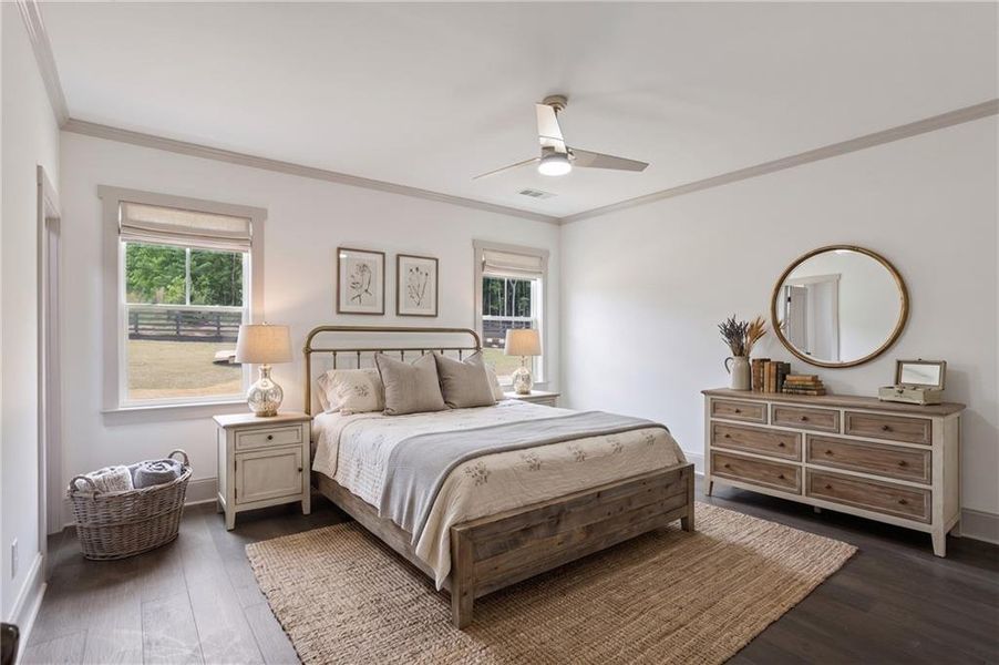 Furnished interior view inside a new home in , Dacula (Image 15).