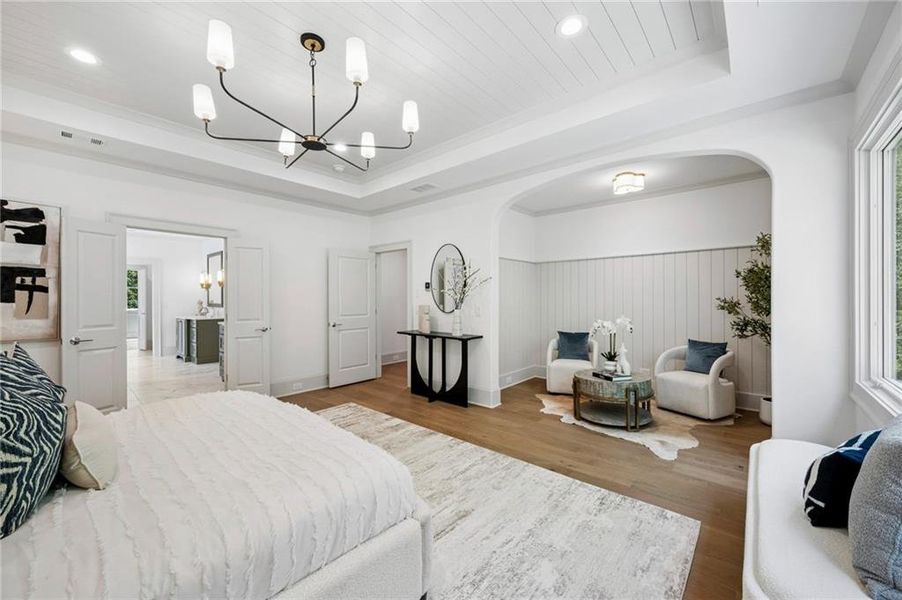 Furnished interior view inside a new home in , Atlanta (Image 29).