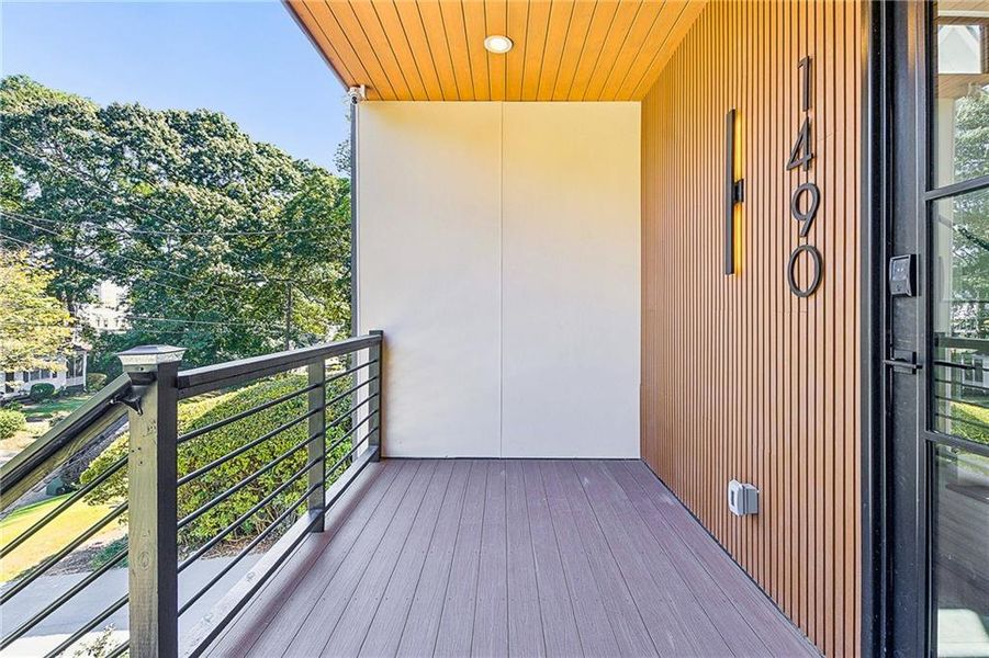 Exterior details and patio area of a home in , Atlanta (Image 37).