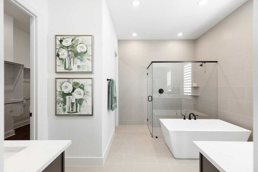 Representative Primary Bathroom - some options shown