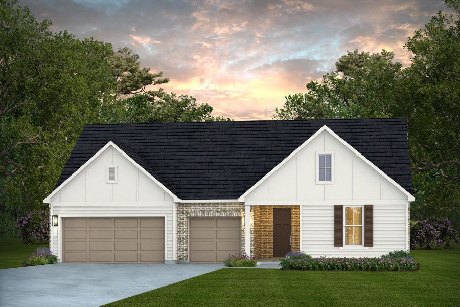 Representative exterior photo of a completed home built from the Renown by Del Webb in Del Webb Sugar Land at Ryehill, Sugar Land, TX (Image 4).