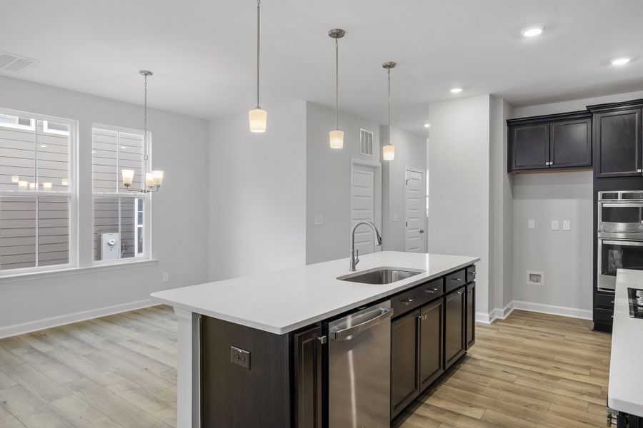 Furnished interior view inside a new home in Sweetbrier, Durham (Image 9).