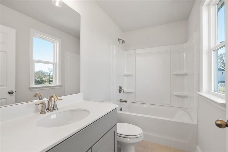 Furnished interior view inside a new home in Wehunt Meadows, Hoschton (Image 51).