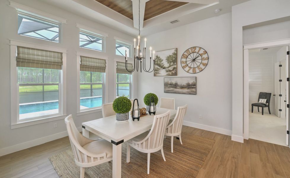 Furnished interior view inside a new home in Plantation Bay, Ormond Beach (Image 12).