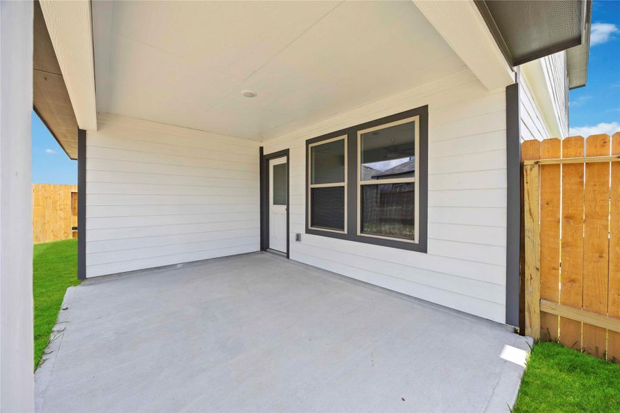 Exterior details and patio area of a home in The Villages at Westpointe, Dayton (Image 3).