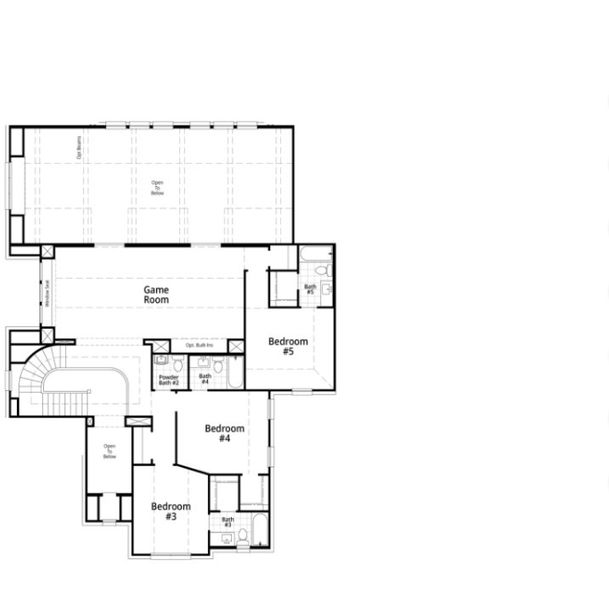 2D floor plan layout for the VareseGR Plan by Highland Homes in Estates at Bristol Valley, Heath, TX (Image 3). 2D floor plan layout for the VareseGR Plan by Highland Homes in Estates at Bristol Valley, Heath, TX (Image 3).