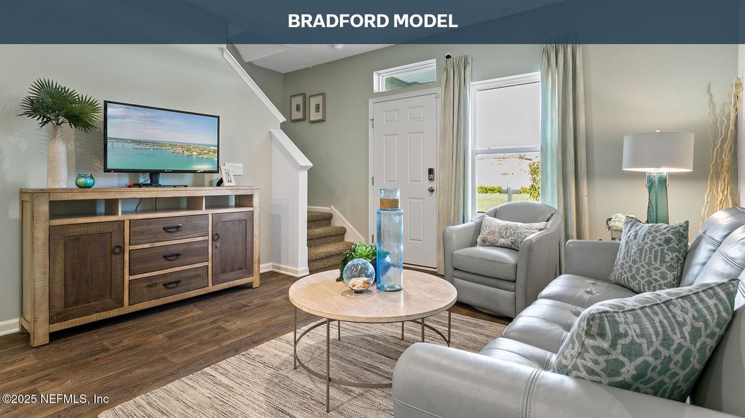 Furnished interior view inside a new home in Liberty Cove, Yulee (Image 15). Furnished interior view inside a new home in Liberty Cove, Yulee (Image 15).